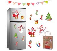2026 New Christmas Themed Magnetic Sticker, Reusable Magnetic Christmas Tree, DIY Christmas Decorations, Magnet Tree for Fridge Metal Door Decor, for Any Magnetic Surface, Easy to Use and Remove (B)