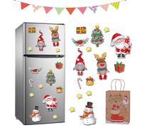 2026 New Christmas Themed Magnetic Sticker, Reusable Magnetic Christmas Tree, DIY Christmas Decorations, Magnet Tree for Fridge Metal Door Decor, for Any Magnetic Surface, Easy to Use and Remove (D)
