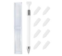 2026 New Diamond Art Refillable Wax Pen, Auto Refill Wax Pencil with 8 Pcs Reusable Wax for Nail DIY Craft & Diamond Painting, Long-Lasting & Rapidly Picks Up Beads and Gems (White)