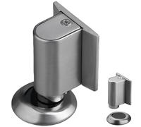 2026 New Door Wedge Stopper, Magnetic Doors Stop for Bottom of Door, No Drill Invisible Doorstops, Heavy Duty Magnetic Catch Holder to Keep Doors Open (Silver)