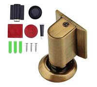 2026 New Door Wedge Stopper, No Drill Invisible Doorstops for Inside Outside, Magnetic Door Stops Door Catch Holder Keep Door Open (Brass)