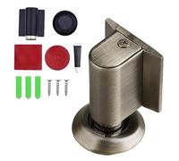 2026 New Door Wedge Stopper, No Drill Invisible Doorstops for Inside Outside, Magnetic Door Stops Door Catch Holder Keep Door Open (Bronze)