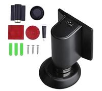 2026 New Door Wedge Stopper, No Drill Invisible Doorstops for Inside Outside, Magnetic Door Stops Door Catch Holder Keep Door Open (Black)