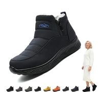 2026 New Dritnow Shoes Women's Warm Snow Boots, Non-Slip & Fur-Lined Slip On Boots for Women Comfort & Durability (Blue,43)