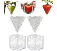 2026 New Fruit Shaping Mold for Growing Unique, Cubic & Triangular-Shaped Fruits and Vegetable Shape Mold, Fruit Mold for Growing Unique Transparent Plastic Plant Shapers for Garden