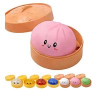 2026 NEW Glitter Dumpling Squishy Toy - Soft Squeeze Anxiety Relief Fidget Stress Relief (Rosa)