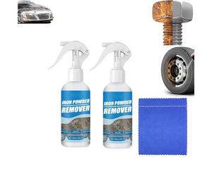 2026 New Iron Powder Remover Spray,200 ml Multi-Functional Quick-Acting Rust Removal Spray, Multipurpose Powerful Rusts Removal & Lubrication, Rust Remover Spra-y for Metal, Wheels, Tools, Cars