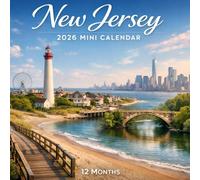 2026 New Jersey Mini Calendar , 12 MONTHS