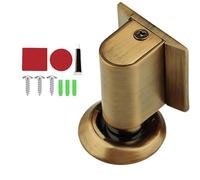 2026 New Magnetic Door Wedge Stopper, Doors Stoppers for Bottom of Door, No Drill Invisible Doorstops for Inside Doors, Heavy Duty Magnetic Door Catch Holder to Keep Doors Open (Yellow)