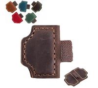 2026 New Magnetic Leather Pen Holder Bookmark, Personalized Bookmarks, Customized Gifts for Readers (Dark brown,N)