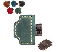 2026 New Magnetic Leather Pen Holder Bookmark, Personalized Bookmarks, Customized Gifts for Readers (Green,N)