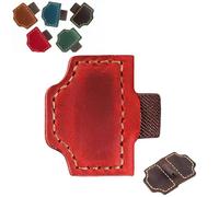 2026 New Magnetic Leather Pen Holder Bookmark, Personalized Bookmarks, Customized Gifts for Readers (Red,N)