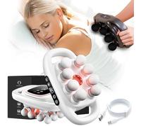 2026 New Morgela Deep Tissue Massager, Morgela Massager, 16 Head Massage Gun Deep Tissue with 30 Intensities Levels & 9 Modes, Electric Percussion Massagers Tool for Full Muscle Pain Relief (8White)