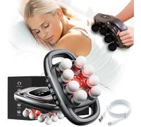 2026 New Morgela Deep Tissue Massager, Morgela Massager, 16 Head Massage Gun Deep Tissue with 30 Intensities Levels & 9 Modes, Electric Percussion Massagers Tool for Full Muscle Pain Relief (8Black)