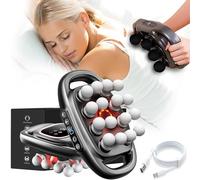 2026 New Morgela Deep Tissue Massager, Morgela Massager, 16 Head Massage Gun Deep Tissue with 30 Intensities Levels & 9 Modes, Electric Percussion Massagers Tool for Full Muscle Pain Relief (16Black)
