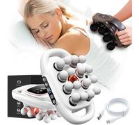 2026 New Morgela Deep Tissue Massager, Morgela Massager, 16 Head Massage Gun Deep Tissue with 30 Intensities Levels & 9 Modes, Electric Percussion Massagers Tool for Full Muscle Pain Relief (16White)
