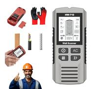 2026 New Multifunctional Handheld Metal & Wall Detector, 6-in-1 Multi-Function Handheld HD LCD Display Wall Metal Detector, Stud Finder Wall Scanner for Detecting Metal, Cables, Wood (Silver)