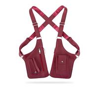 2026 New Premium Leather Adjustable Underarm Shoulder Bag for Men & Women, Anti-Theft Invisible Underarm Bag (Burgundy)