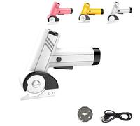 2026 New Rechargeable High-Speed Cardboard Cutter, Rechargeable High-Speed Cardboard Cutter, Owerful Fabric Scissors With Led Light, Rotary Cutting for Plastic (White Cutter)