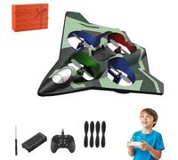 2026 New Remote Controlled Fighter Jet, Rc Jets Plane for Kids, Fighter Jet Toys, Three Electric Version, 360° Flip, 3 Speeds Adjustable Rc Fighters (Green)