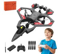 2026 New Remote Controlled Fighter Jet, Rc Jets Plane for Kids, Fighter Jet Toys, Three Electric Version, 360° Flip, 3 Speeds Adjustable Rc Fighters (Dark Gray)