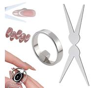 2026 new ring-shaped cat eye magnet for nails, Double Headed French Cat Eye Magnet Assist Tool, Suitable For Cat-Eye Gel Nails