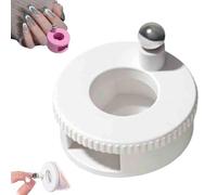 2026 New Rotating Cat Eye Magnet, Automatic Glass Bead Suction of Cat Eye Nail, Rotating Cat Eye Tool, Beginner Friendly Nail Tool with Uniform Magnetic Force (White)