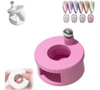 2026 New Rotating Cat Eye Magnet, Automatic Glass Bead Suction Of Cat Eye Nail, with Uniform Magnetic Force Excellent Light Absorption,Creating Wide Cat Eye Effect in 2s (Pink)