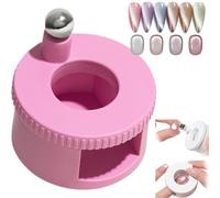 2026 New Rotating Cat Eye Magnet, Rotating Cat's Eye Magnet, Beginner Friendly Nail Tool with Uniform Magnetic Force and Excellent Light Absorption, Creating Wide Cat Eyes Effect (Pink)