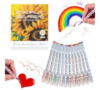 2026 New Scented Lava Gel Pen Set, 3D Acrylic Gel Pens,10-Pack (Multi-color) - 0.5mm Colored Gels Pens Infused with Scen, For Doodle, Drawing, DIY Projects, Crafts Art (12)