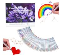 2026 New Scented Lava Gel Pen Set, 3D Acrylic Gel Pens,10-Pack (Multi-color) - 0.5mm Colored Gels Pens Infused with Scen, For Doodle, Drawing, DIY Projects, Crafts Art (36)