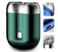 2026 New Upgrade Pocket Shaver USB Mini Shavers for Men, Rechargeable Electric Mini Portable Razor, Waterproof Compact Electric Shaver for Home, Car, Travel (Green)