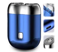 2026 New Upgrade Pocket Shaver USB Mini Shavers for Men, Rechargeable Electric Mini Portable Razor, Waterproof Compact Electric Shaver for Home, Car, Travel (Blue)
