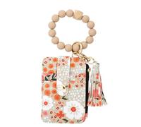 2026 New Women's Boho Beaded Wallet, Boho Style Beaded Tassel Keychain Wallet, Wristlet Keychain Card Holder (Style B-5)