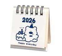 2026 New Year Small Calendar Decorative Horse Artwork Portablily Desktop Organizers Resistants Recycled Paper Artistic Home Decoration Calendar