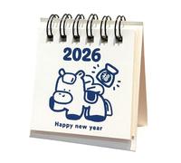 2026 New Year Small Calendar Decorative Horse Artwork Portablily Desktop Organizers Resistants Recycled Paper Artistic Home Decoration Calendar