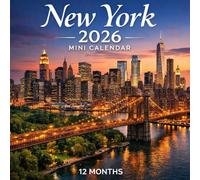 2026 New York Mini Calendar , 12 MONTHS