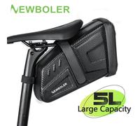 2026 NUOVA borsa da sella per bicicletta impermeabile 5L borse laterali per bici da strada MTB borsa portautensili per bicicletta a strisce riflettenti accessori MTB