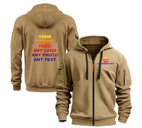 2026 Nuova Felpa con Cappuccio Personalizzata da Uomo Davanti e Dietro Progetta la Tua Giacca Aggiungi Testo Felpa con Zip Intera Personalizzata(E,S)