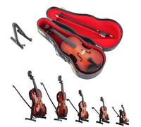 2026 Nuova statuetta di violino suonabile, il più piccolo strumento musicale in miniatura al mondo con suono e musica triste, accessorio per la casa o portachiavi ciondolo per regali unici per donne