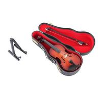 2026 Nuova statuetta di violino suonabile, statuette in miniatura in legno da collezione, ornamento da collezione, lo strumento musicale in miniatura più piccolo al mondo con suono e musica triste