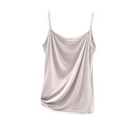 2026 Nuove aggiunte Canotta Camisole da donna con spalline morbide per il tempo libero, comoda camicia intima a strati per tutte le stagioni., grigio., XL
