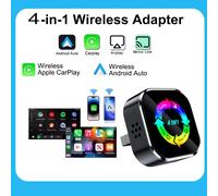 2026 Nuovo 4-in-1 Wireless Carplay per auto Airplay Mirror Link Android Auto Connect Adattatore Carplay wireless per Apple e Android