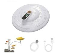 2026 Nuovo aeratore for secchio for esche galleggiante e ricaricabile IPX7, aeratore e gonfiatore for acquari a canale portatile, generatore di bolle ultra silenzioso con azionamento magnetico(White)