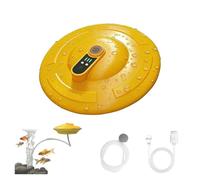 2026 Nuovo aeratore for secchio for esche galleggiante e ricaricabile IPX7, aeratore e gonfiatore for acquari a canale portatile, generatore di bolle ultra silenzioso con azionamento magnetico(Yellow)