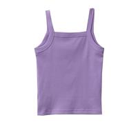 2026 Nuovo arrivato Costume per bambini canottiera per bambini, canottiera morbida per ragazzi ragazze, canotte a maglia a coste, Lilla, 4-5 Anni