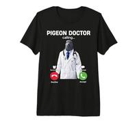 2026 Nuovo Brainrot Internet Meme Doctor Pigeon Calling Funny Maglietta Premium