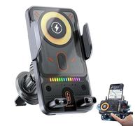 2026 Nuovo Cool Car Wireless Fast Charging Holder,15W Auto-Bloccaggio Wireless Car Charger Mount con 90° Rotazione, Supporto universale per telefono per tutti gli smartphone