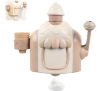 2026 Nuovo creatore di schiuma per gelato, creatore di schiumas per gelato giocattolo da bagno, macchina per schiumas da vasca con uscita di bolle regolabile, ispira il divertimento dei (Yellow)