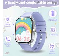 2026 Nuovo Orologio Intelligente per Bambini con Batteria da 220mAh, Adatto per Bambini e Adolescenti, Supporta Chiamate/Risposte, Modalità Sportive Multiple, Schermo Touch Full HD da 1,83", Contapass